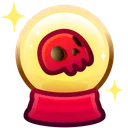 Crystal Ball Red Skull