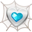 Trapped Heart Silver Luxe