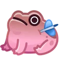 Kissed Frog Cupid