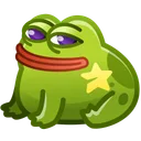Kissed Frog Happy Pepe