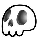 Electric Skull Bone White