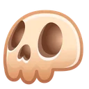 Electric Skull Brass Fossil