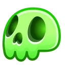 Electric Skull Neon Green