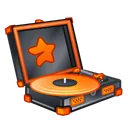 Record Player Black Gold