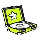 Record Player Chartreuse