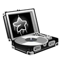 Record Player Dark Noir
