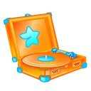 Record Player Golden Blues