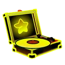 Record Player Neon Citrus