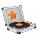Record Player Retro Silver