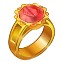 Gem Signet Brass Zircon