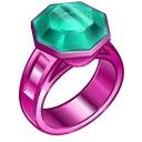 Gem Signet Malibu Pink