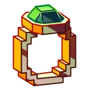 Gem Signet Pixel Emerald
