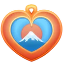 Heart Locket Great Wave