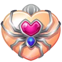 Heart Locket Spider Web
