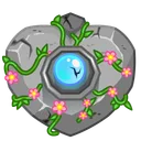Heart Locket Stone Flower