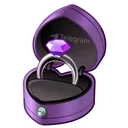 Diamond Ring Dark Orchid
