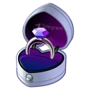Diamond Ring Royal Purple