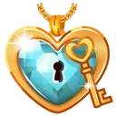 Cupid Charm Azure Gem