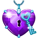 Cupid Charm Purple Glow