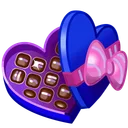 Valentine Box Blue Suede