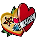 Valentine Box Flash Tattoo