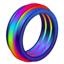 Bonded Ring Rainbow Halo