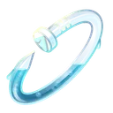 Nail Bracelet Aqua Ring