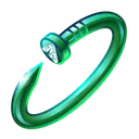 Nail Bracelet Jade Serpent