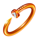 Nail Bracelet Pure Amber
