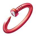 Nail Bracelet Red Fang