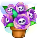 Lush Bouquet Skull Flowers