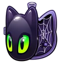 Lucky Locket Scared Cat