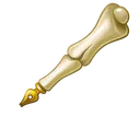 Fine Pen Bony Skull