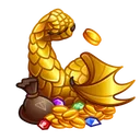 Mighty Arm Gold Dragon
