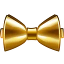 Bow Tie Velvet Gold
