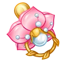 Bling Binky Peach Flower