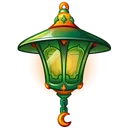 Mirage Lamp Green Canopy