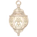 Mirage Lamp Ivory Veil