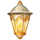 Mirage Lamp White Gilded