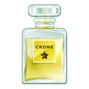 Perfume Bottle Golden Alloy