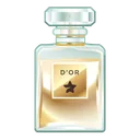 Perfume Bottle Golden Elixir
