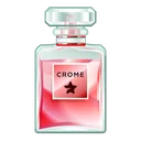 Perfume Bottle Ruby Steel