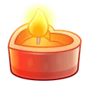 Love Candle Apricot