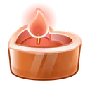 Love Candle Bronzed Ember