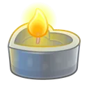 Love Candle Gray Smoke