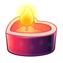 Love Candle Midnight Rose
