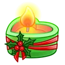 Love Candle Mistletoe