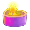 Love Candle Setting Sun