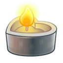 Love Candle Silver Temple