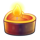 Love Candle Timber Glow